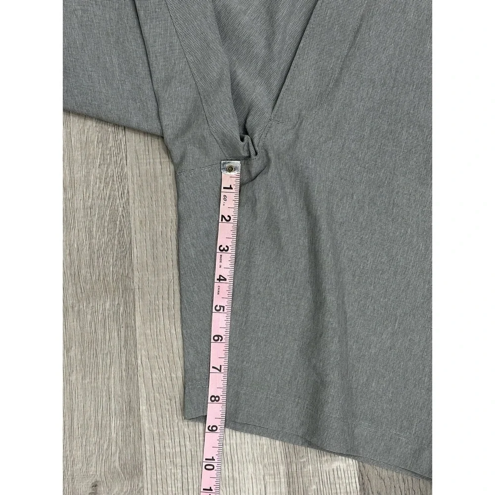 Haggar Mens Performance Short 30 Gray Moisture Wicking Stretch Flex Band NEW